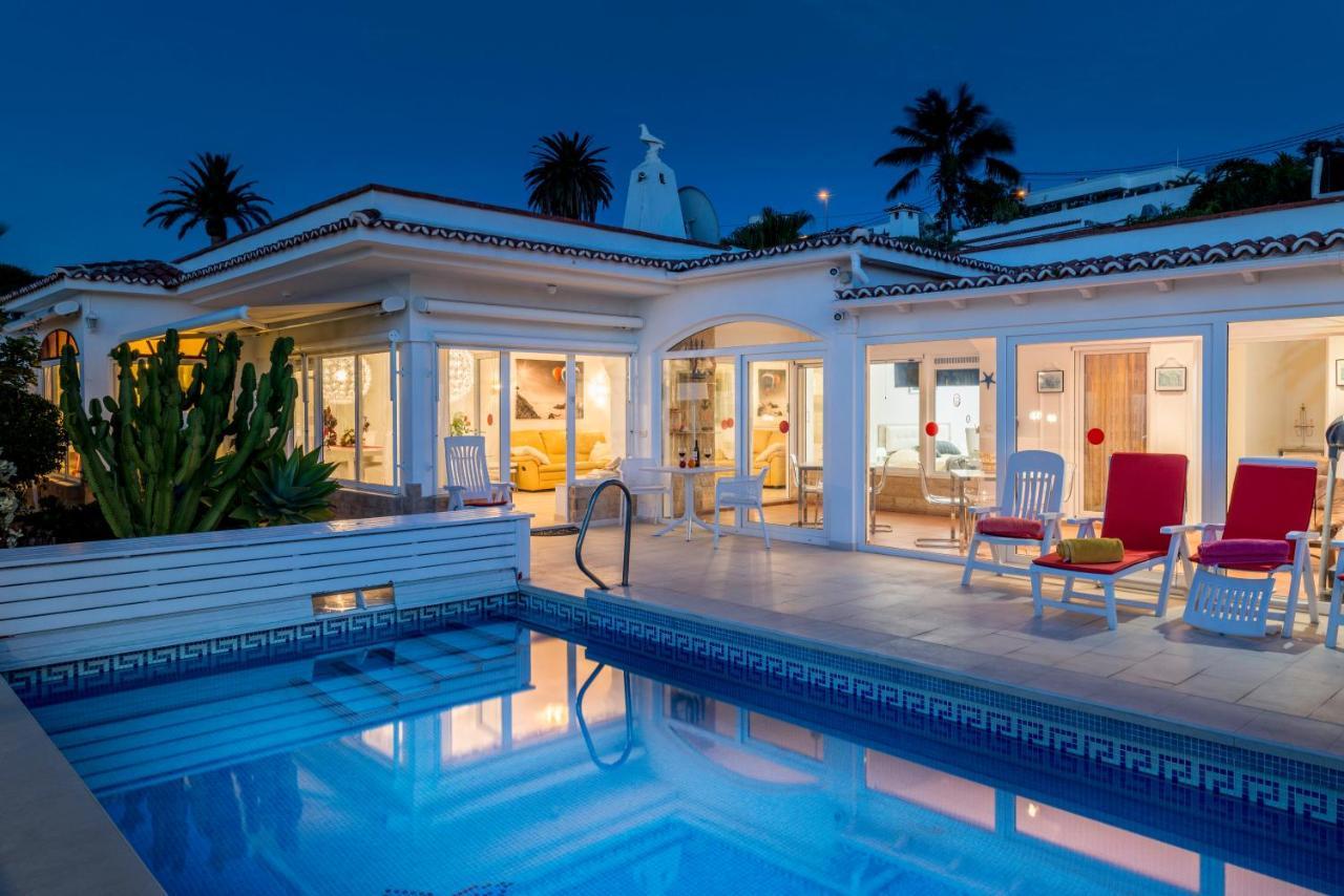 Relaxing Villa Heated Pool Luxurious Views Massage Santa Úrsula Exteriör bild